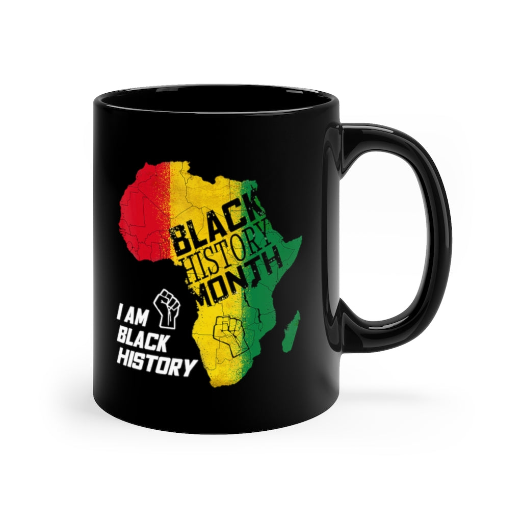 Black History Month 11oz Black Mug