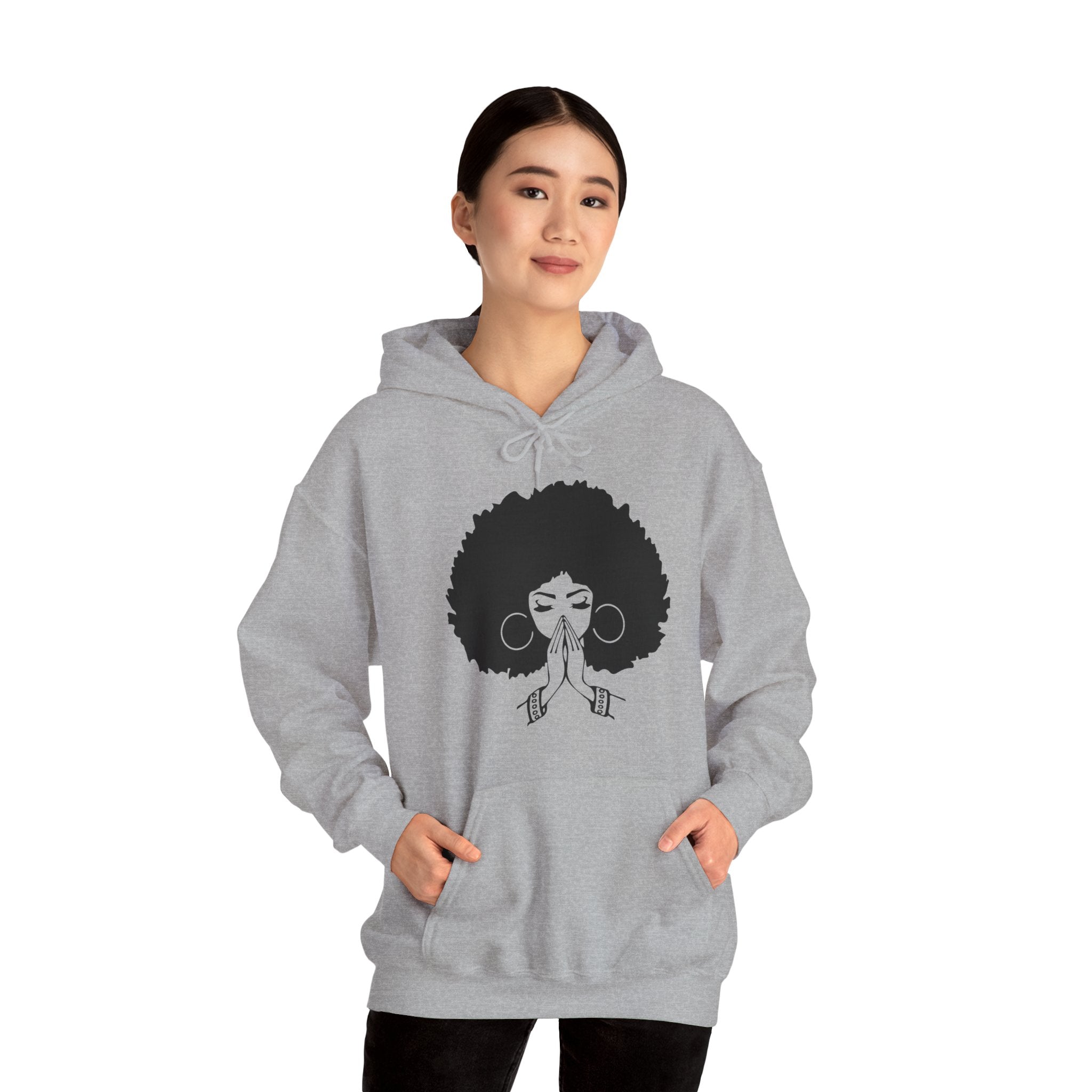 Afro Silhouette Prayer Hoodie