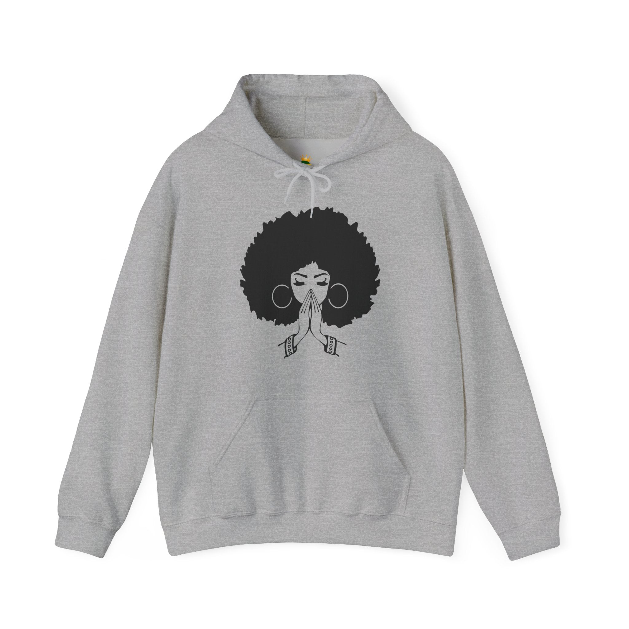 Afro Silhouette Prayer Hoodie