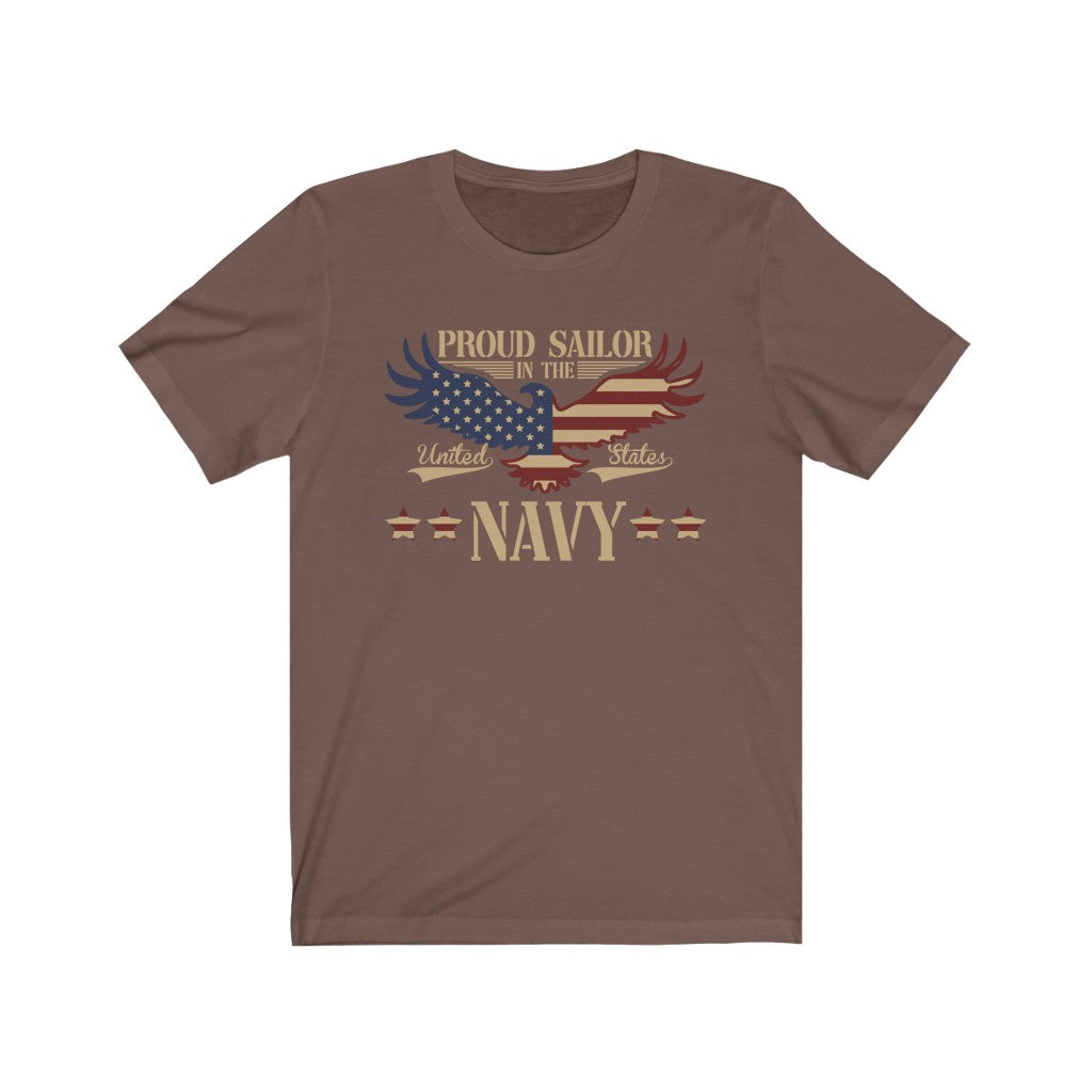US Sailor Proud Navy Gold Eagle T-Shirt