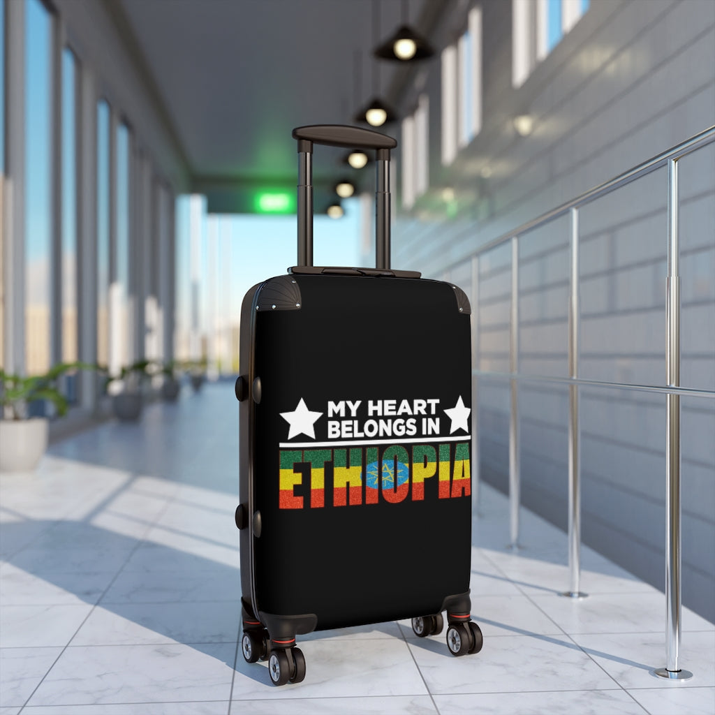 My Heart Belongs In Ethiopia Cabin Suitcase