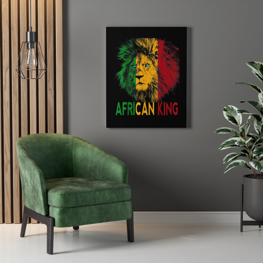 African King Lion Canvas